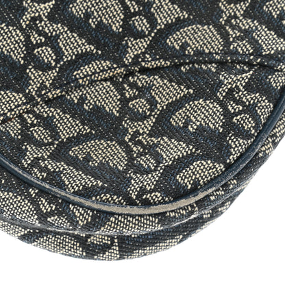 Christian Dior Monogram Mini Saddle Pochette Navy 6 of 12
