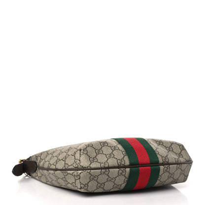 Gucci GG Supreme Monogram Web Small Ophidia Half Moon Hobo Brown 4 of 14