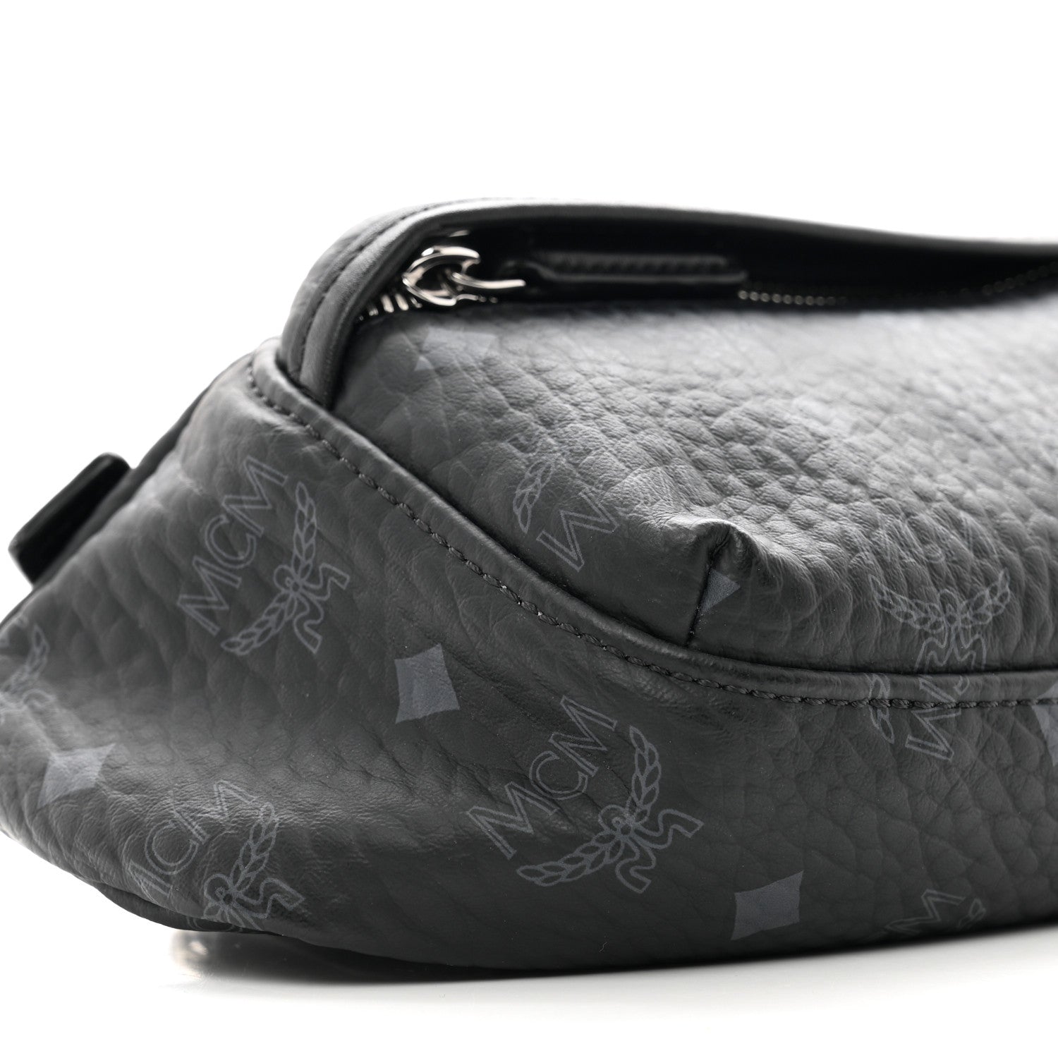 MCM Visetos Small Belt Bag Black 8 of 9
