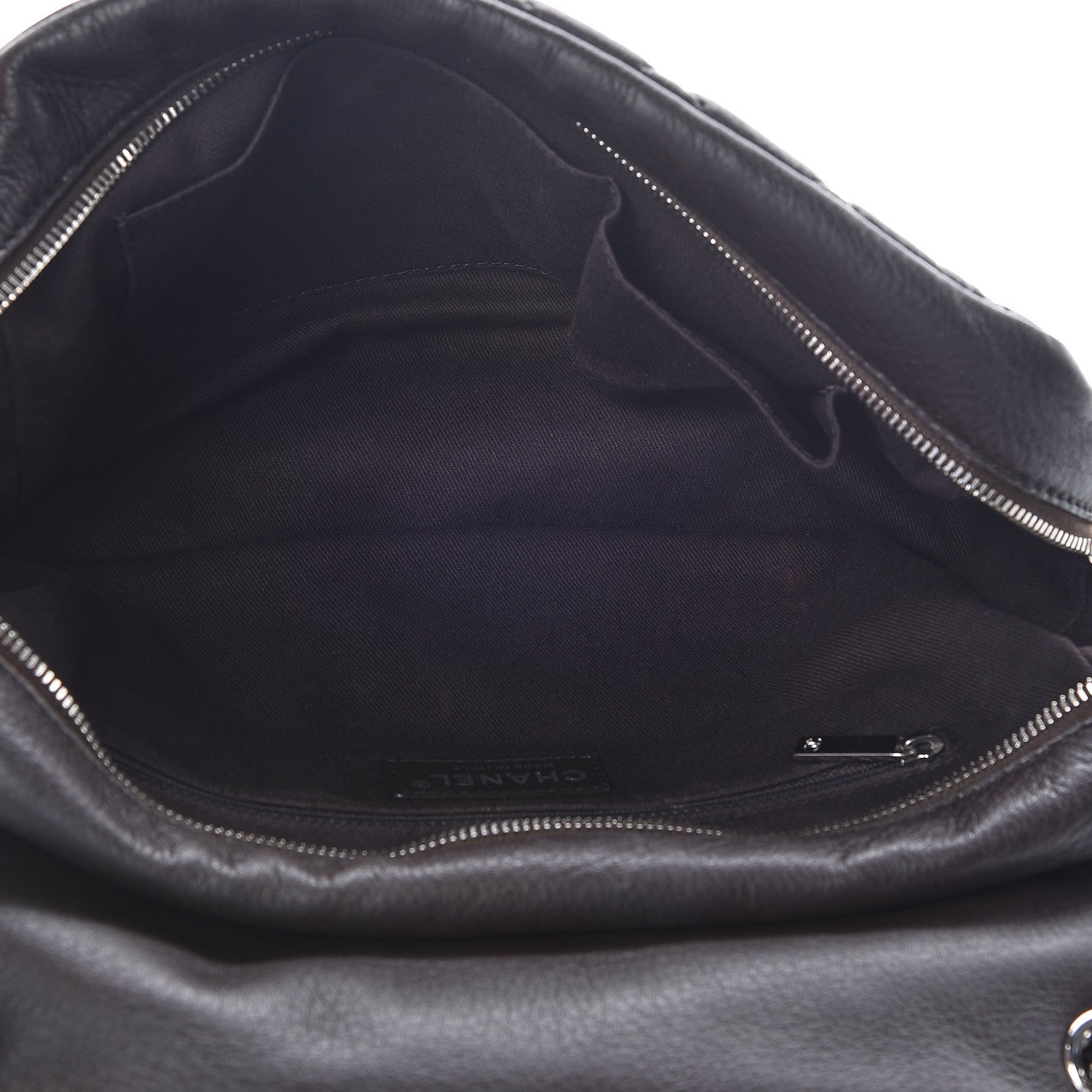 Chanel Deerskin Quilted Casual Journey Flap Brown 7 of 10