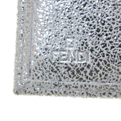 Fendi Zucchino Compact Wallet Silver 6 of 6
