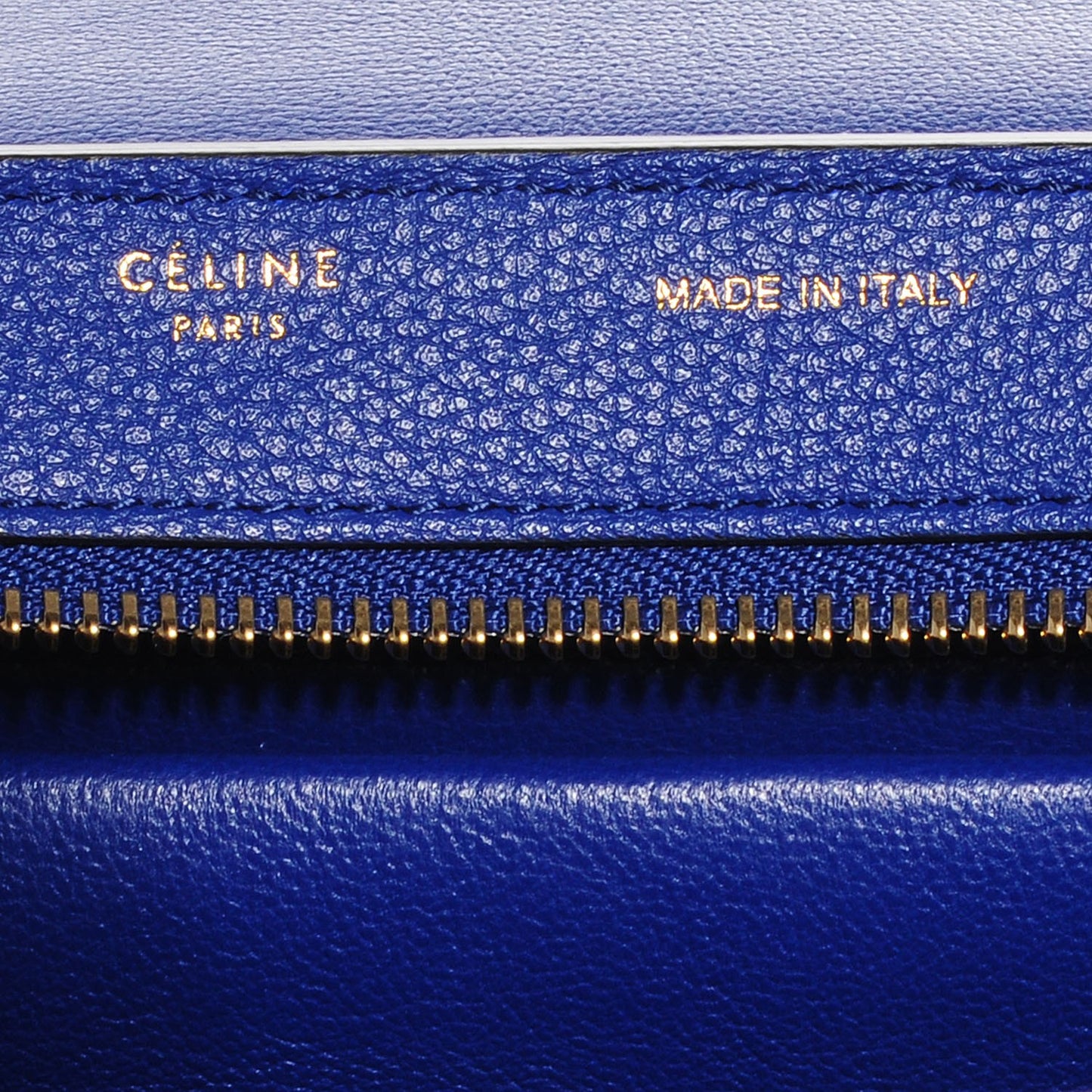 Drummed Calfskin Suede Small Trapeze Indigo
