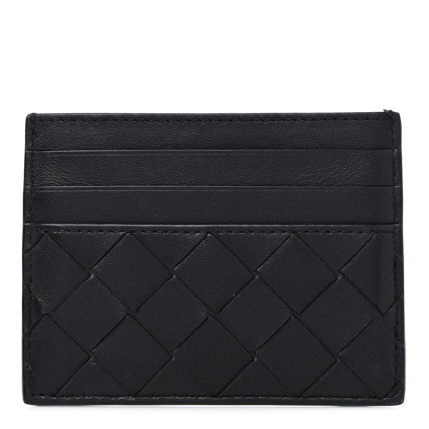 Nappa Intrecciato VN Card Case Black
