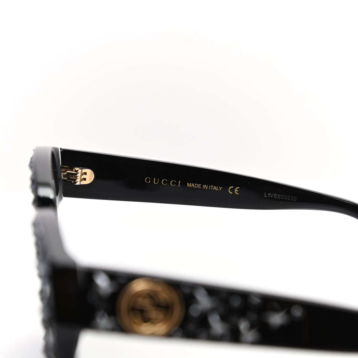 Acetate Stars Cat Eye Sunglasses GG0116S Black