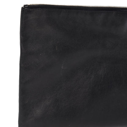 Saint Laurent Calfskin Zipped Clutch Black 10 of 17
