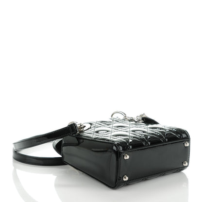 Christian Dior Patent Cannage Mini Lady Dior Black 4 of 7