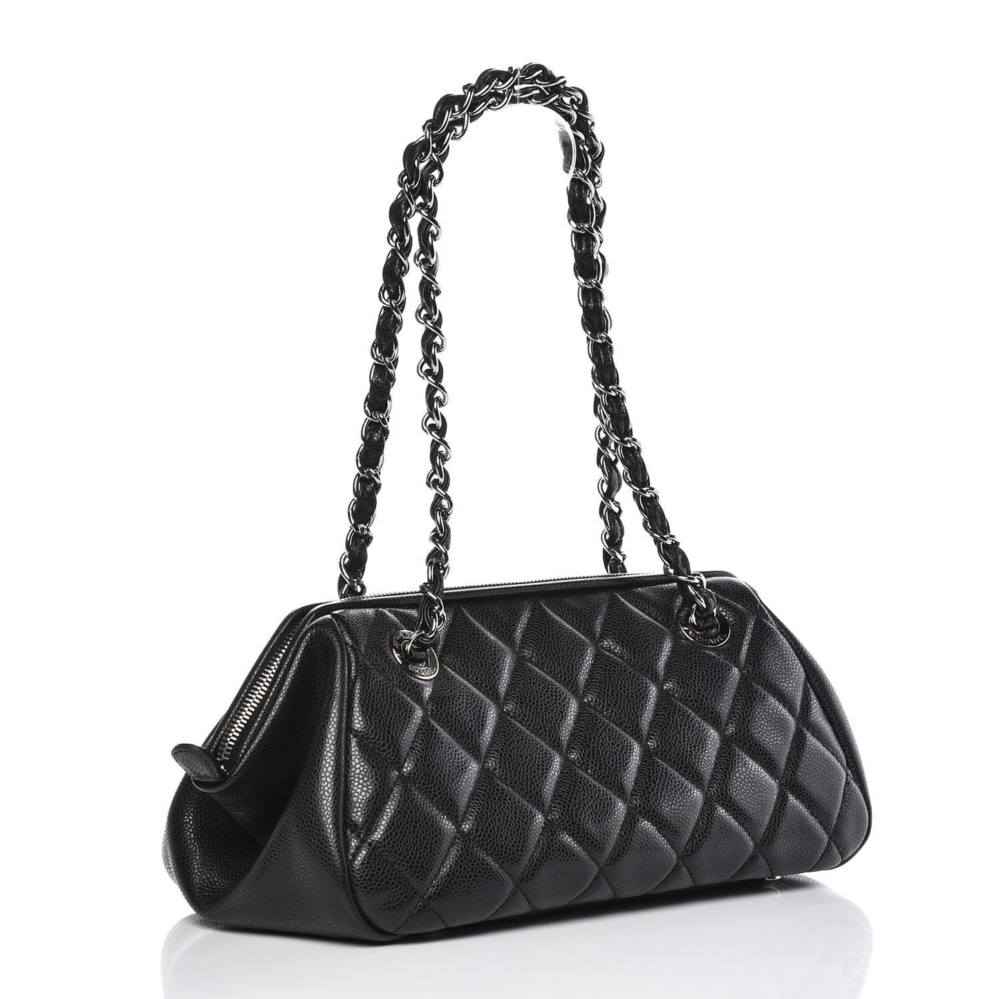 Caviar Quilted Timeless CC Shoulder Bag Black