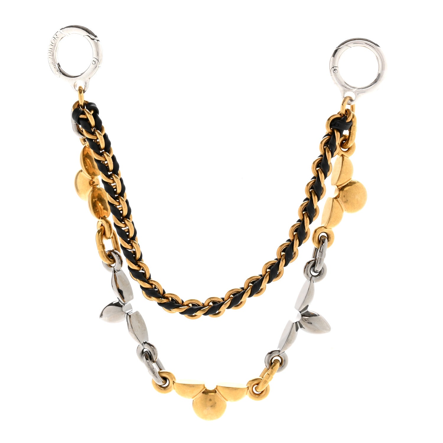 Louis Vuitton Metal Chain Belt and Bag Charm 1 of 4