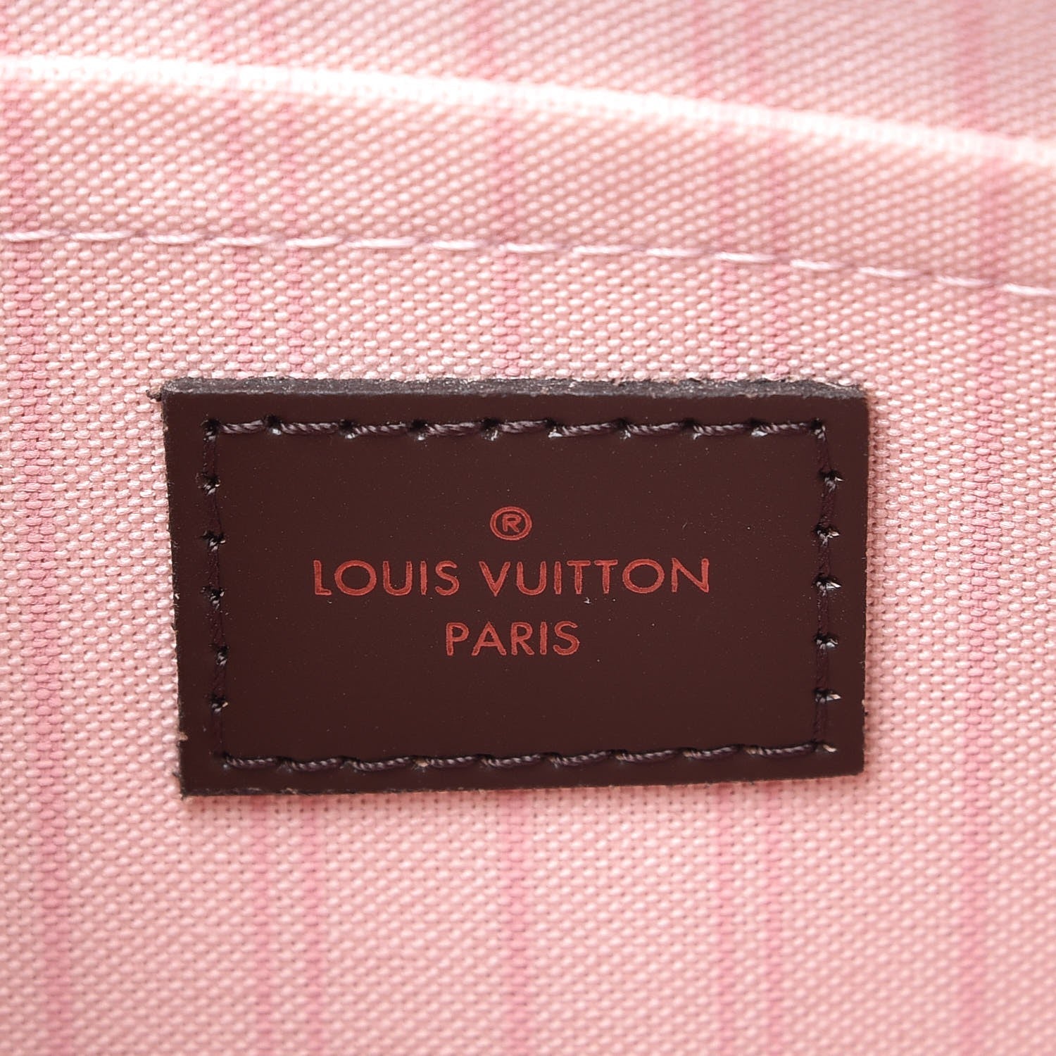 Louis Vuitton Damier Ebene Neverfull MM GM Pochette Rose Ballerine 6 of 8