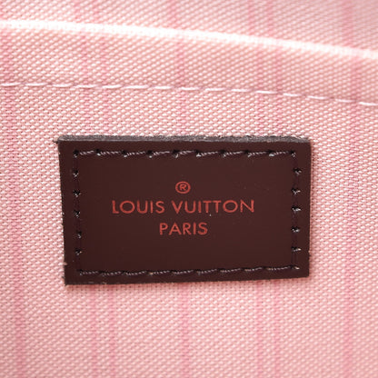 Louis Vuitton Damier Ebene Neverfull MM GM Pochette Rose Ballerine 6 of 8