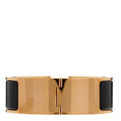 Hermes Enamel Wide Clic Clac H Bracelet PM Black 2 of 3