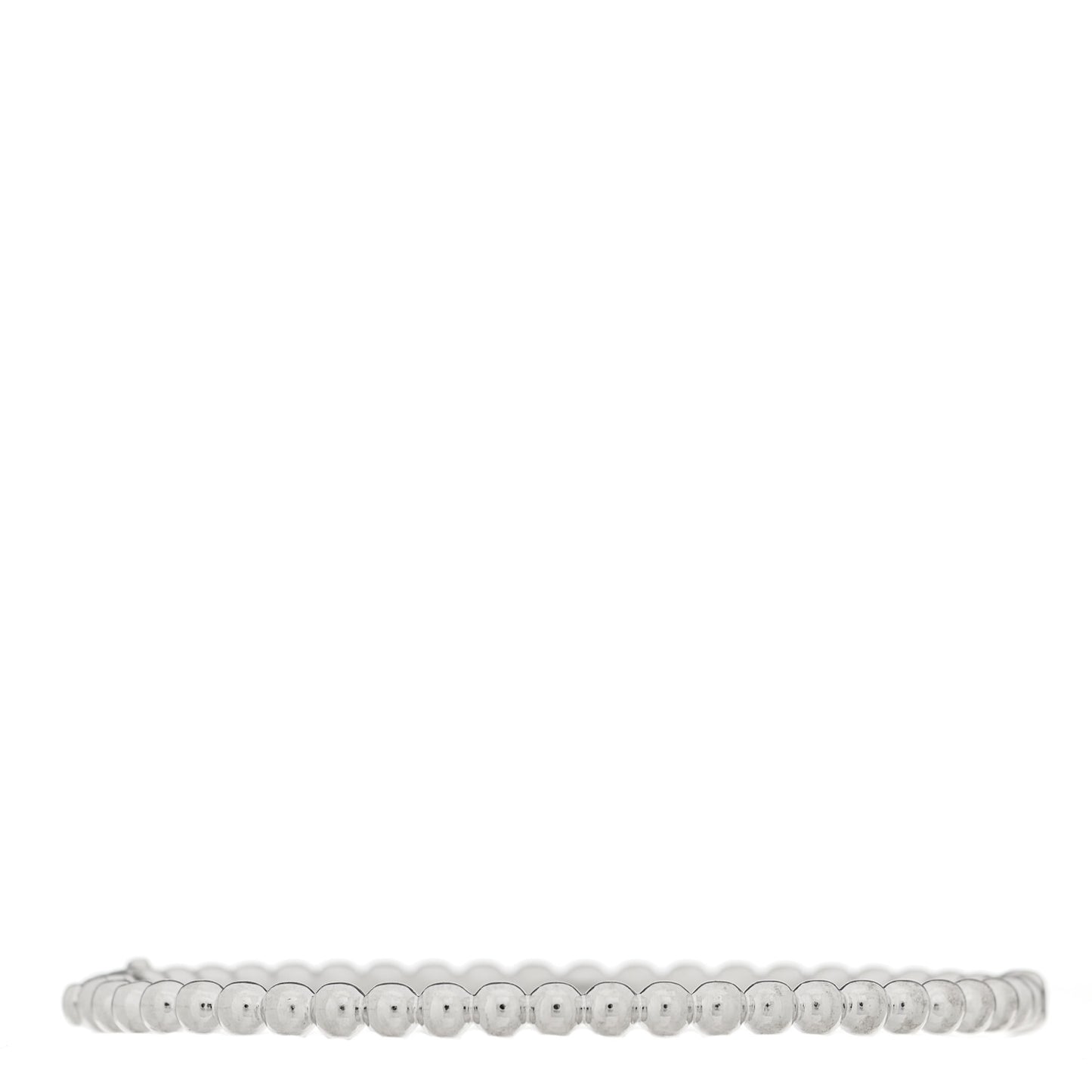18K White Gold Perlee Pearls of Gold Bracelet S