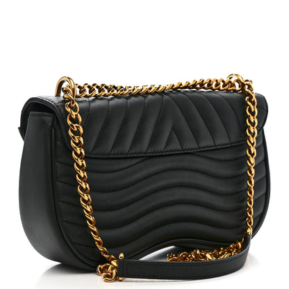 Louis Vuitton Calfskin New Wave Chain MM Black 3 of 11