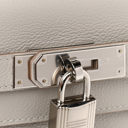 Hermes Evercolor Kelly Retourne 28 Gris Perle 35 of 36