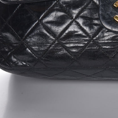 Chanel Lambskin Quilted Medium Double Flap Black 13 of 13