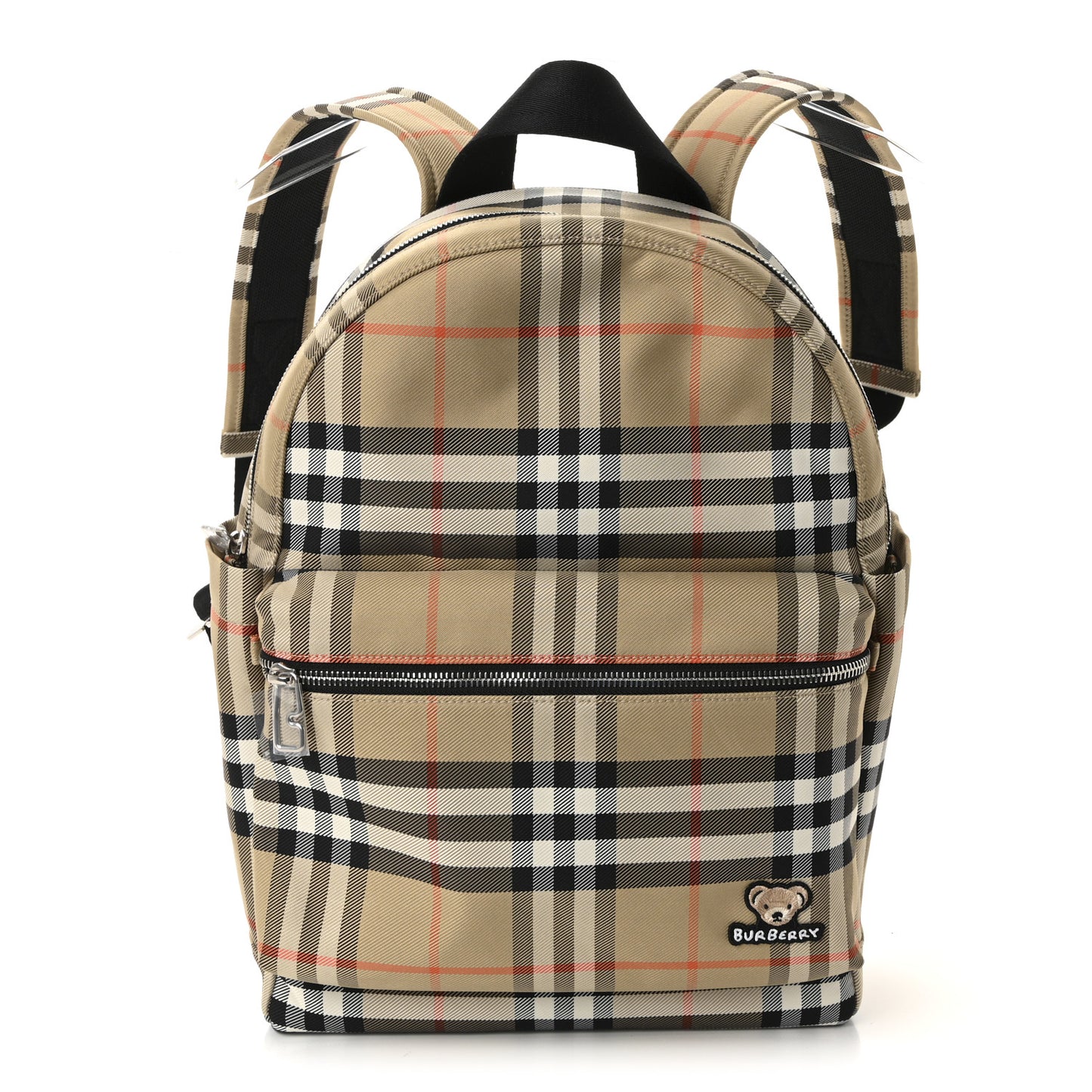 Nylon Check Childrens Medium Huey Backpack Sand