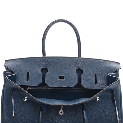 Hermes Taurillon Clemence Birkin 35 Bleu De Prusse 12 of 24