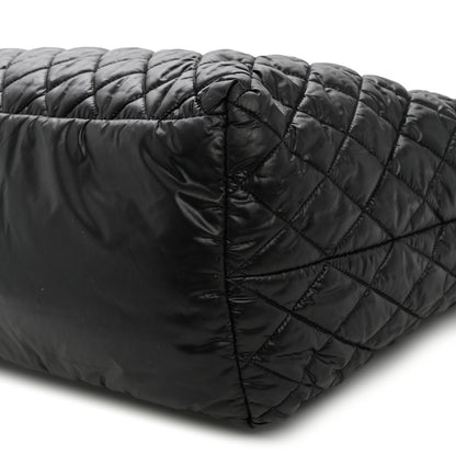 Chanel Nylon Quilted Large Coco Cocoon Tote Black 10 of 12