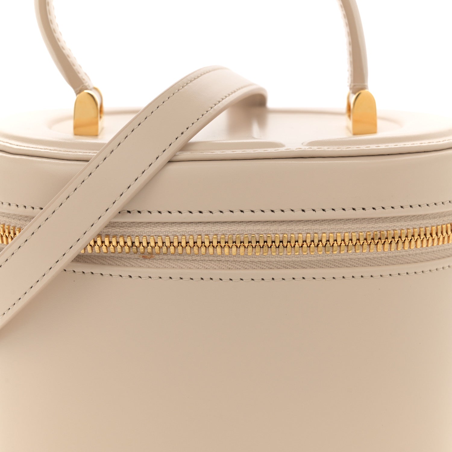 Christian Dior Calfskin CD Signature Vanity Caramel Beige 8 of 12