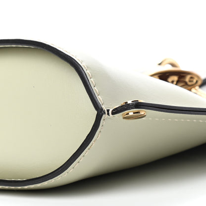 Chloe Shiny Calfskin Goatskin Mini Aby Bi-Color Bucket Light Eucalyptus 9 of 10
