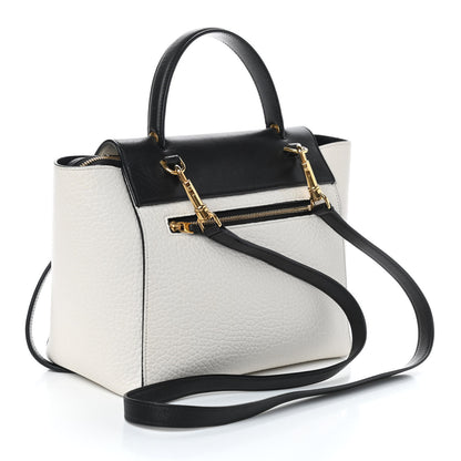 Celine Bullhide Micro Belt Bag Black White 2 of 5