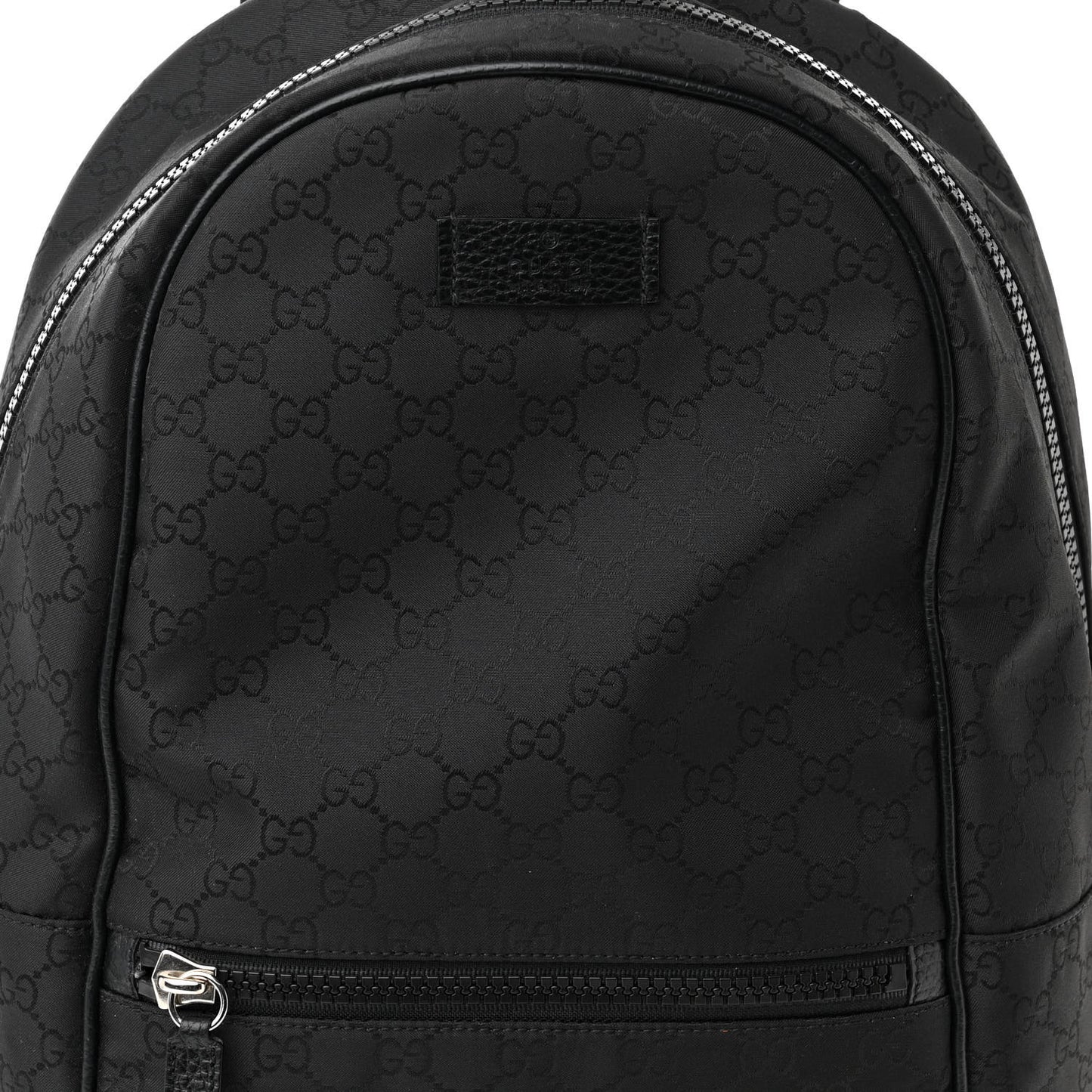 Nylon Monogram Slim Backpack Black
