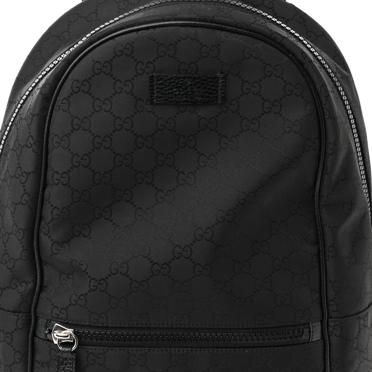 Gucci Nylon Monogram Slim Backpack Black 8 of 11