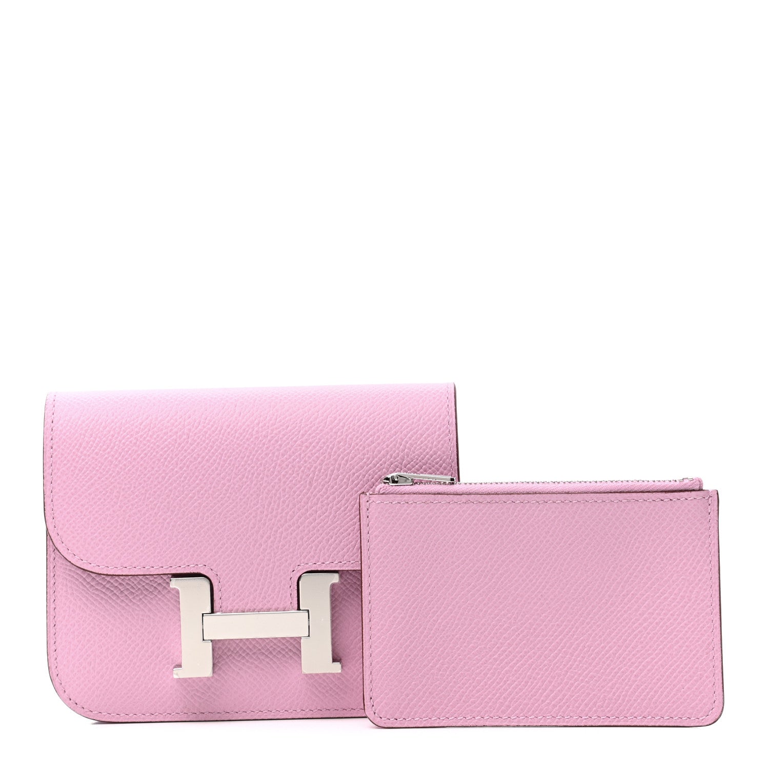Hermes Epsom Constance Slim Wallet Mauve Sylvestre 1 of 7