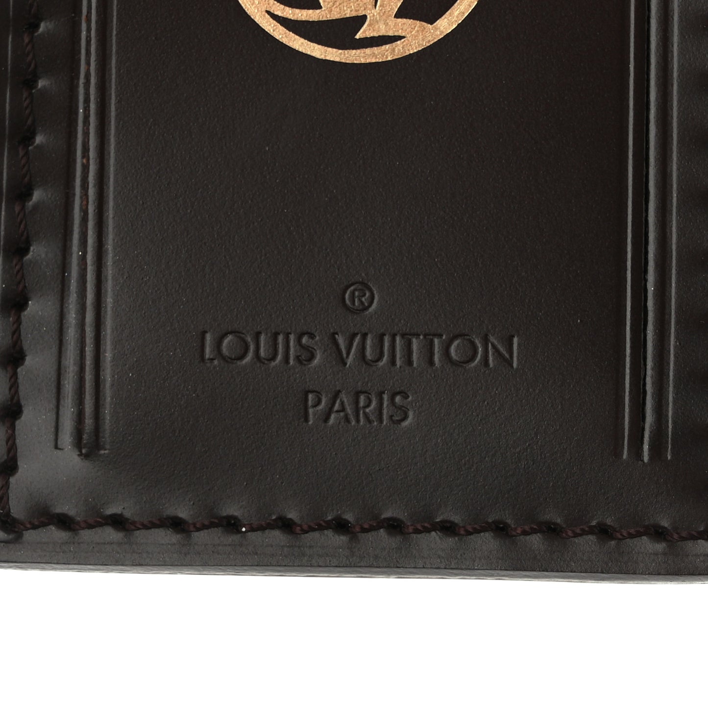 Calfskin Luggage Tag Ebene