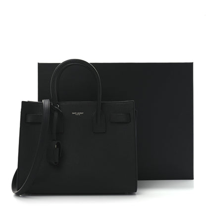 Saint Laurent Grained Calfskin Baby Sac De Jour Black 10 of 10