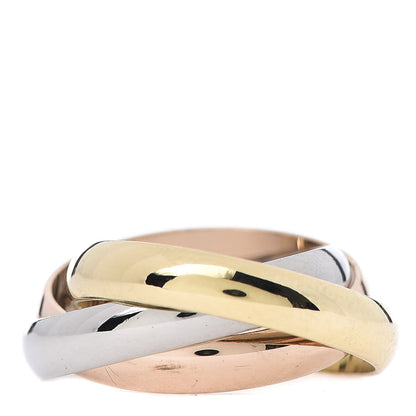 Cartier 18K Pink Yellow White Gold Classic Trinity Ring 50 5.25 3 of 7