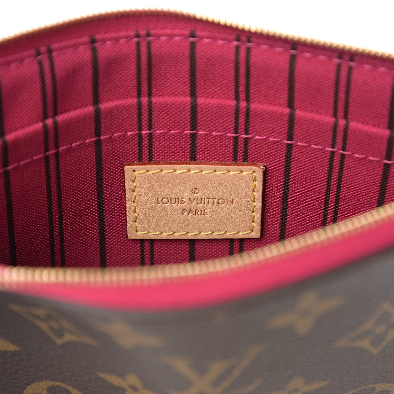 Louis Vuitton Monogram Neverfull MM GM Pochette Pivoine 5 of 7