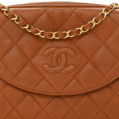 Chanel Caviar Quilted CC Camera Case Brown 11 of 17