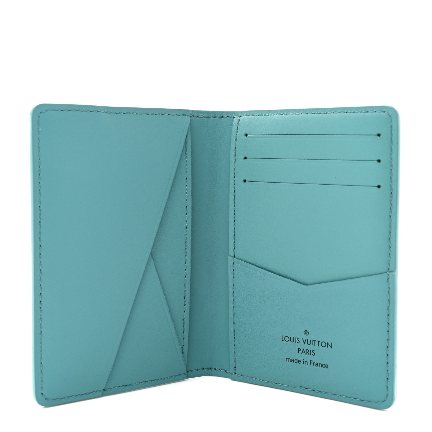 Louis Vuitton Damier Checkerboard Pocket Organizer Teal 5 of 7