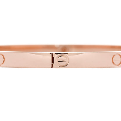 Cartier 18K Pink Gold Small LOVE Bracelet 17 5 of 8