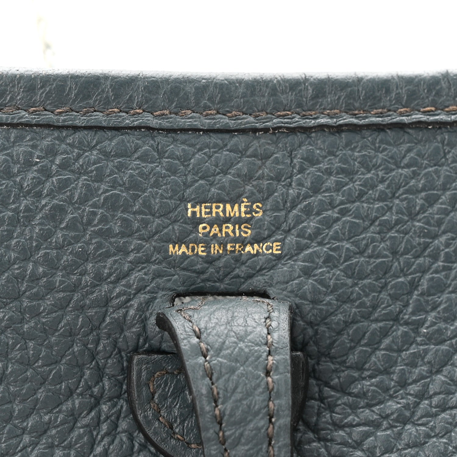 Hermes Taurillon Clemence Amazone Evelyne TPM Bleu Orage Bleu Brume 6 of 12