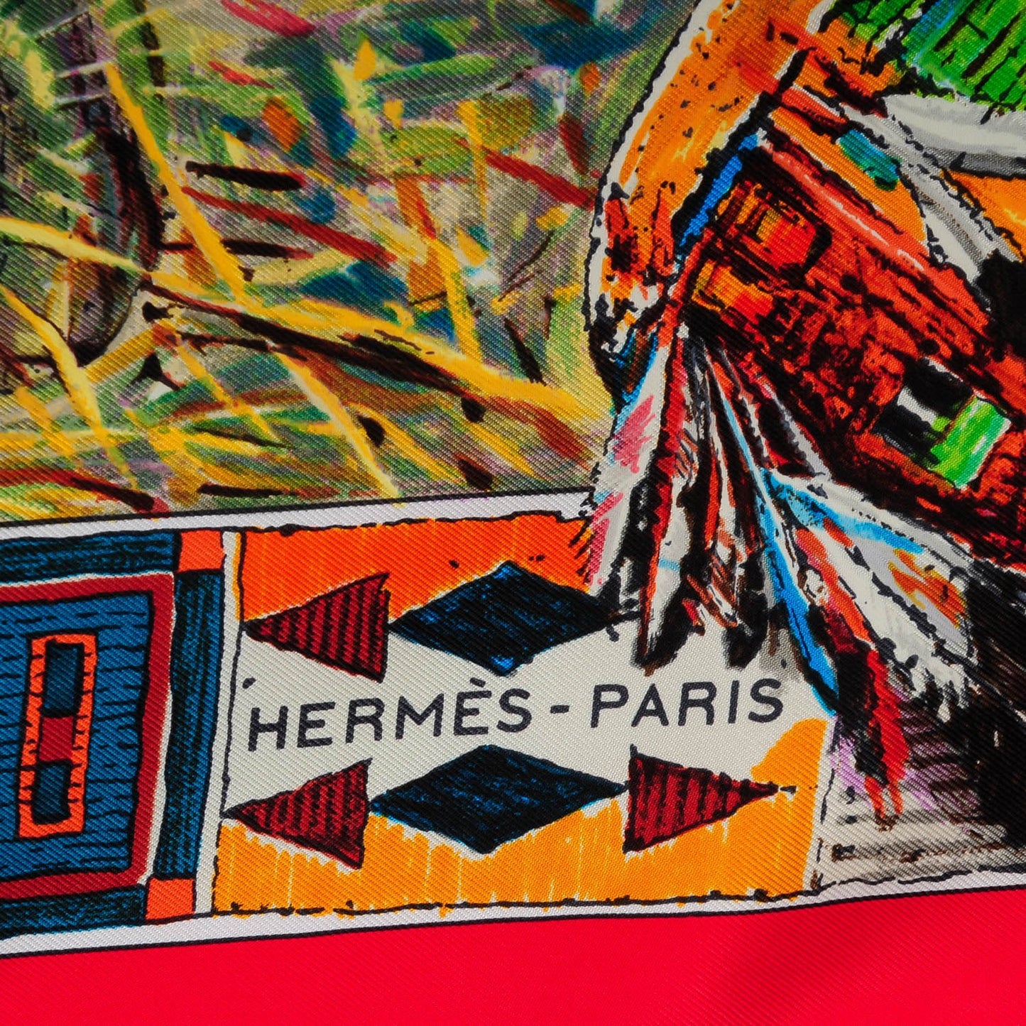 Silk Les Cheyennes Scarf 90