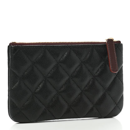 Chanel Caviar Quilted Small Cosmetic Case Black 3 of 9