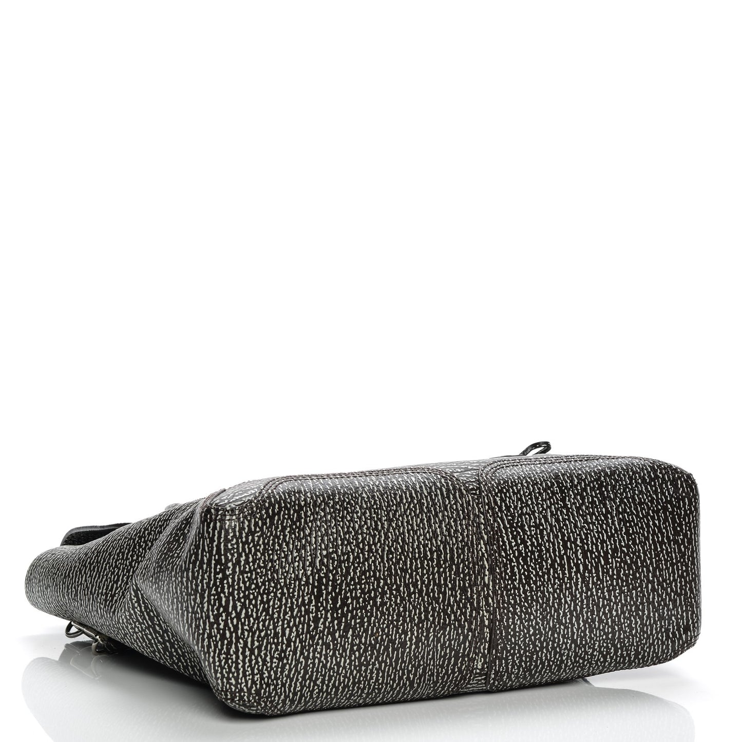 3.1 Textured Calfskin Medium Pashli Satchel Brown White
