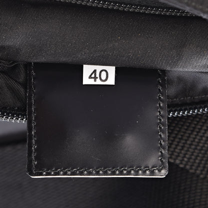 Prada Nylon Flat Messenger Bag Black 8 of 11