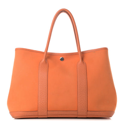 Hermes Toile Negonda Garden Party Tote 36 MM Orange 1 of 18