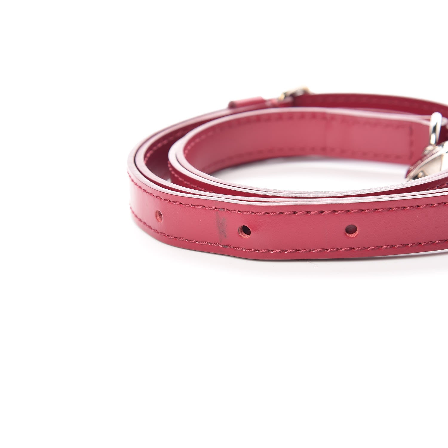 Louis Vuitton Calfskin 15mm Adjustable Shoulder Strap Fuchsia 4 of 5