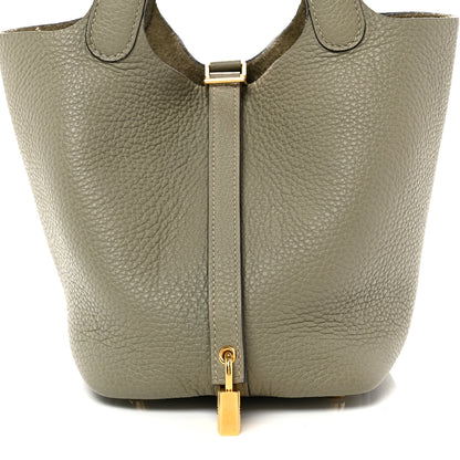 Hermes Taurillon Clemence Picotin Lock 18 PM Sauge 7 of 10