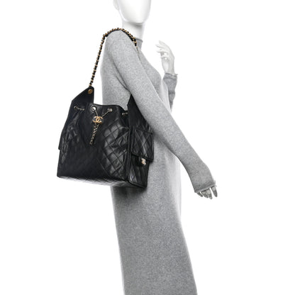 Chanel Caviar Quilted Medium Chanel 25 Handbag Black 2 of 13