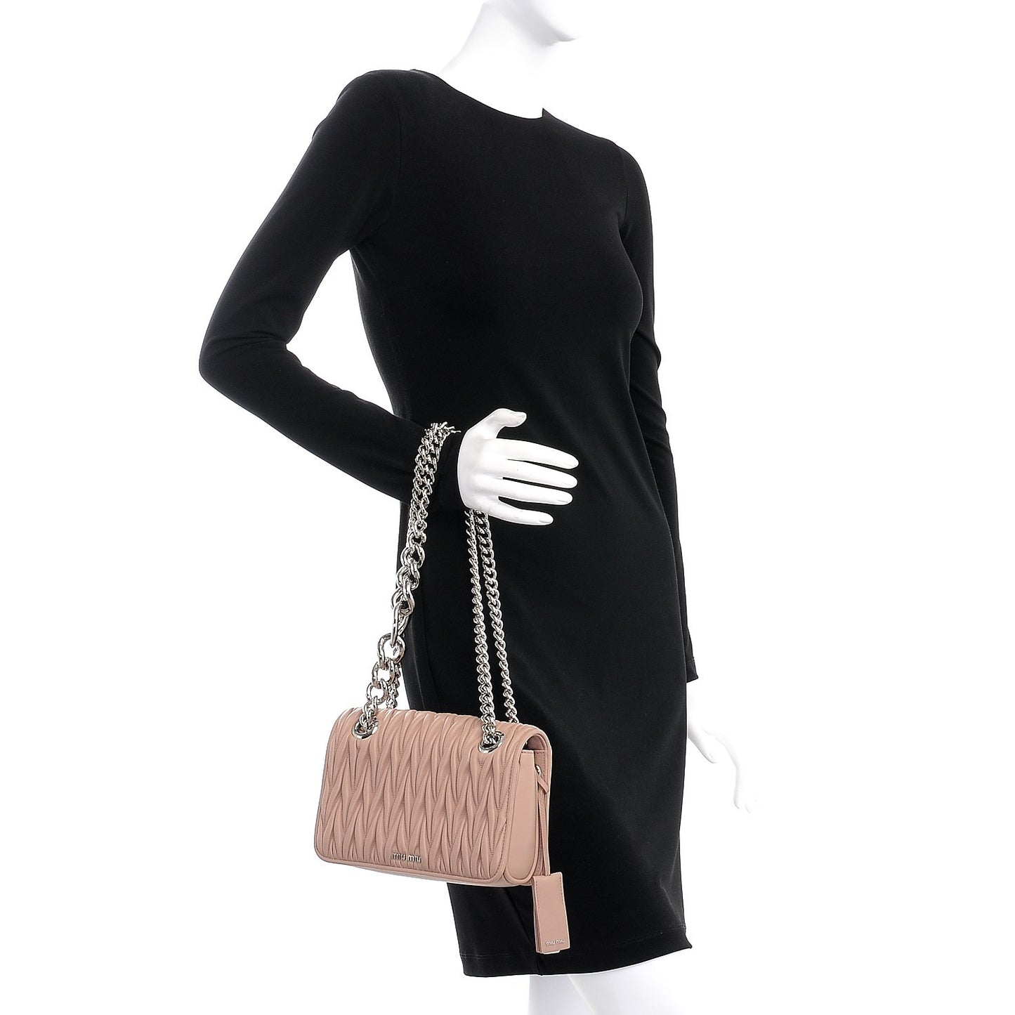 Nappa Matelasse Club Shoulder Bag Cammeo
