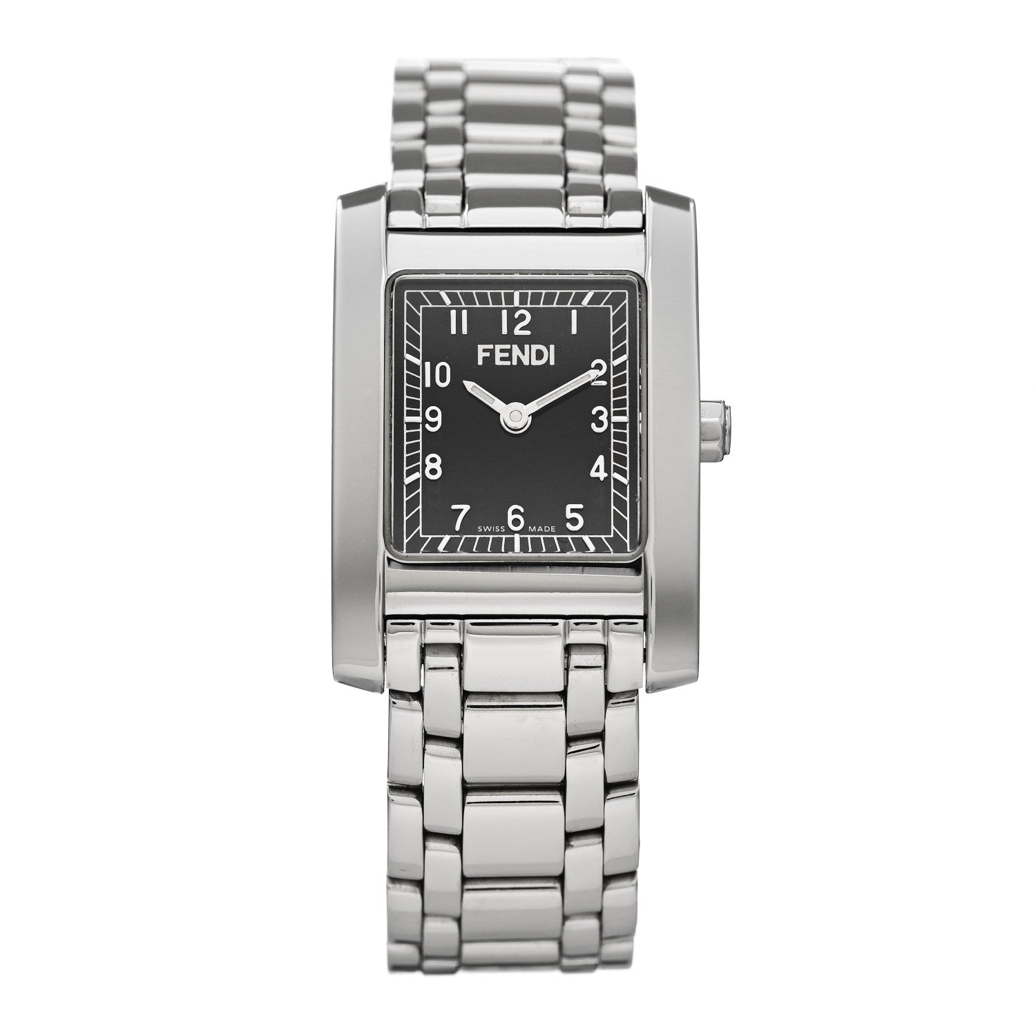 Fendi Stainless Steel 22mm Quartz Watch Black 1 of 4