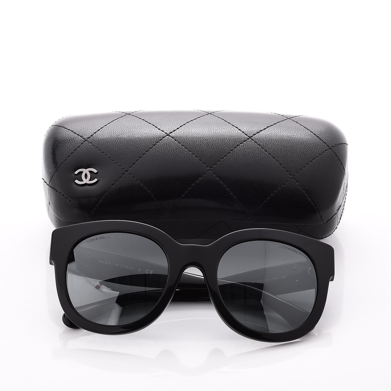 Chanel Acetate Butterfly Signature CC Sunglasses 5358 Black 5 of 8