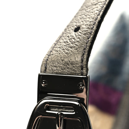 Gucci Velvet Horsebit Embossed Glam Hobo Grey 11 of 11