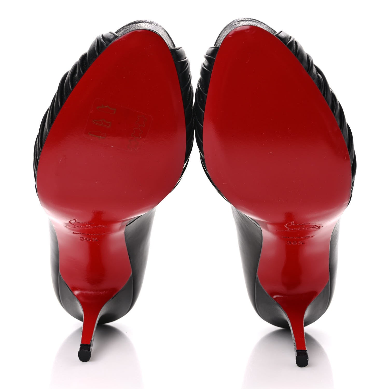 Christian Louboutin Nappa Lady Gres 80 Pumps 36.5 Black 6 of 7