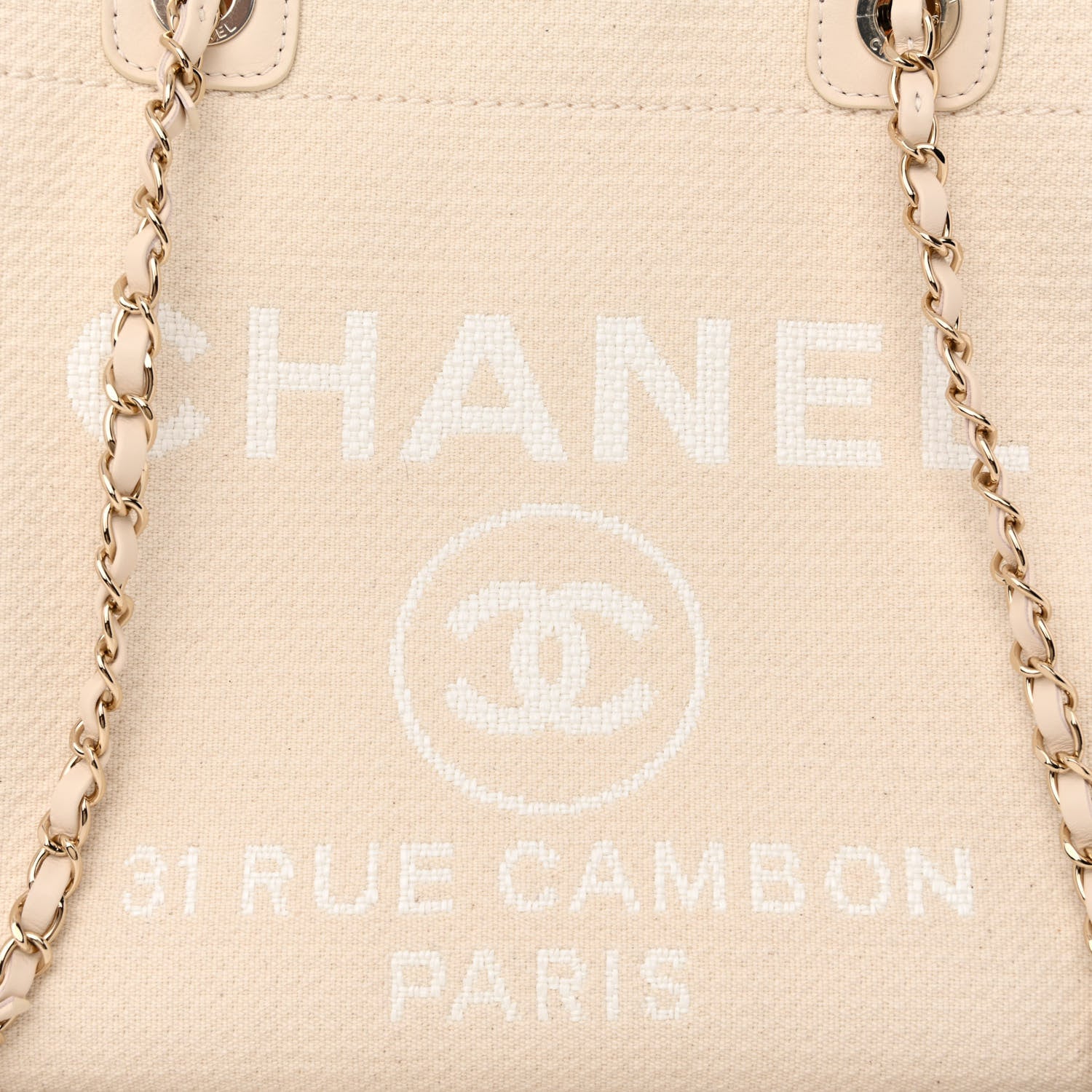 Chanel Mixed Fibers Small Deauville Tote White 10 of 13
